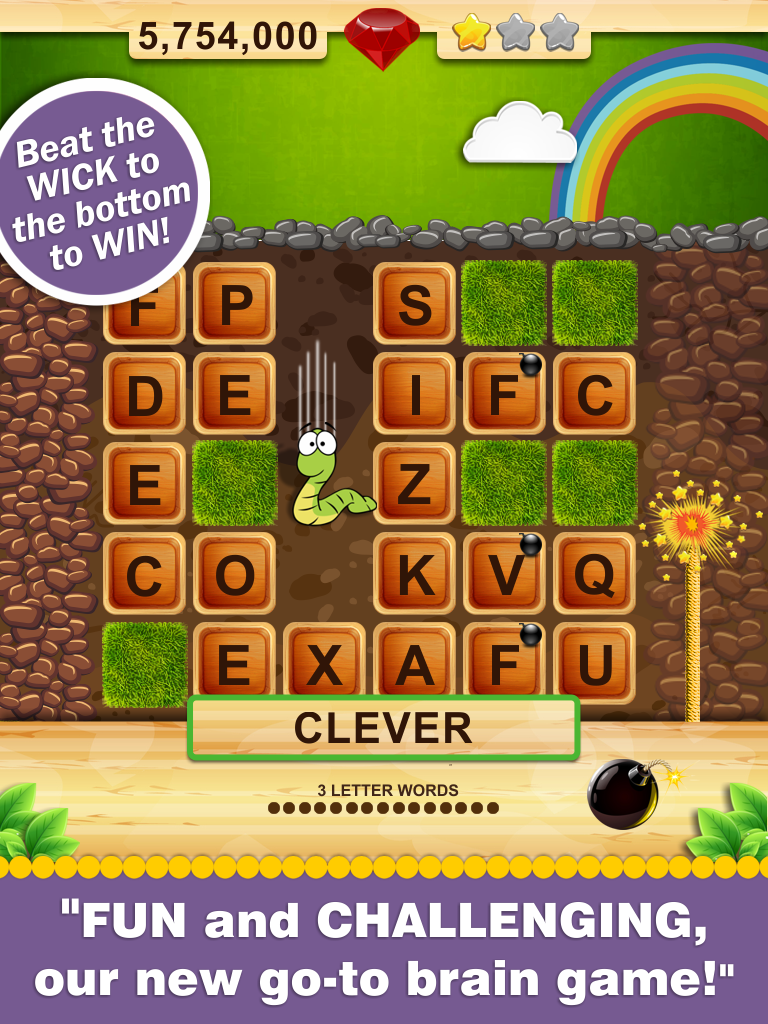 Word Wow screenshot of gameplay board