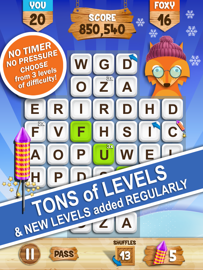 Words with Foxy from Donkeysoft Games screenshot