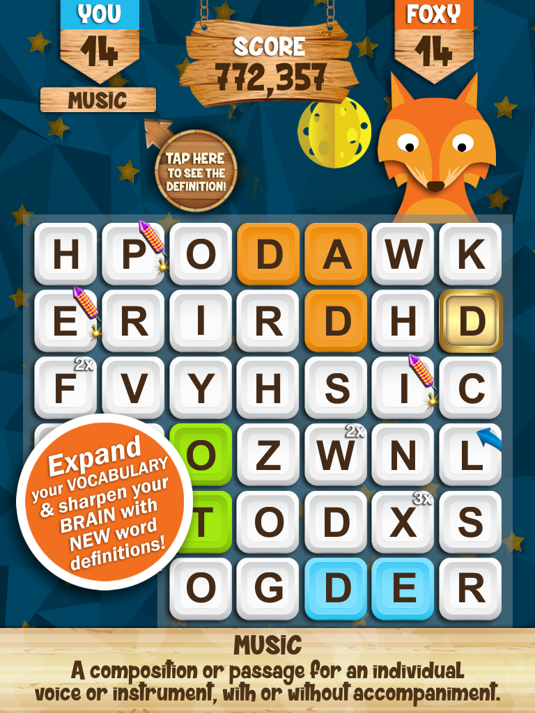 Words with Foxy from Donkeysoft Games screenshot